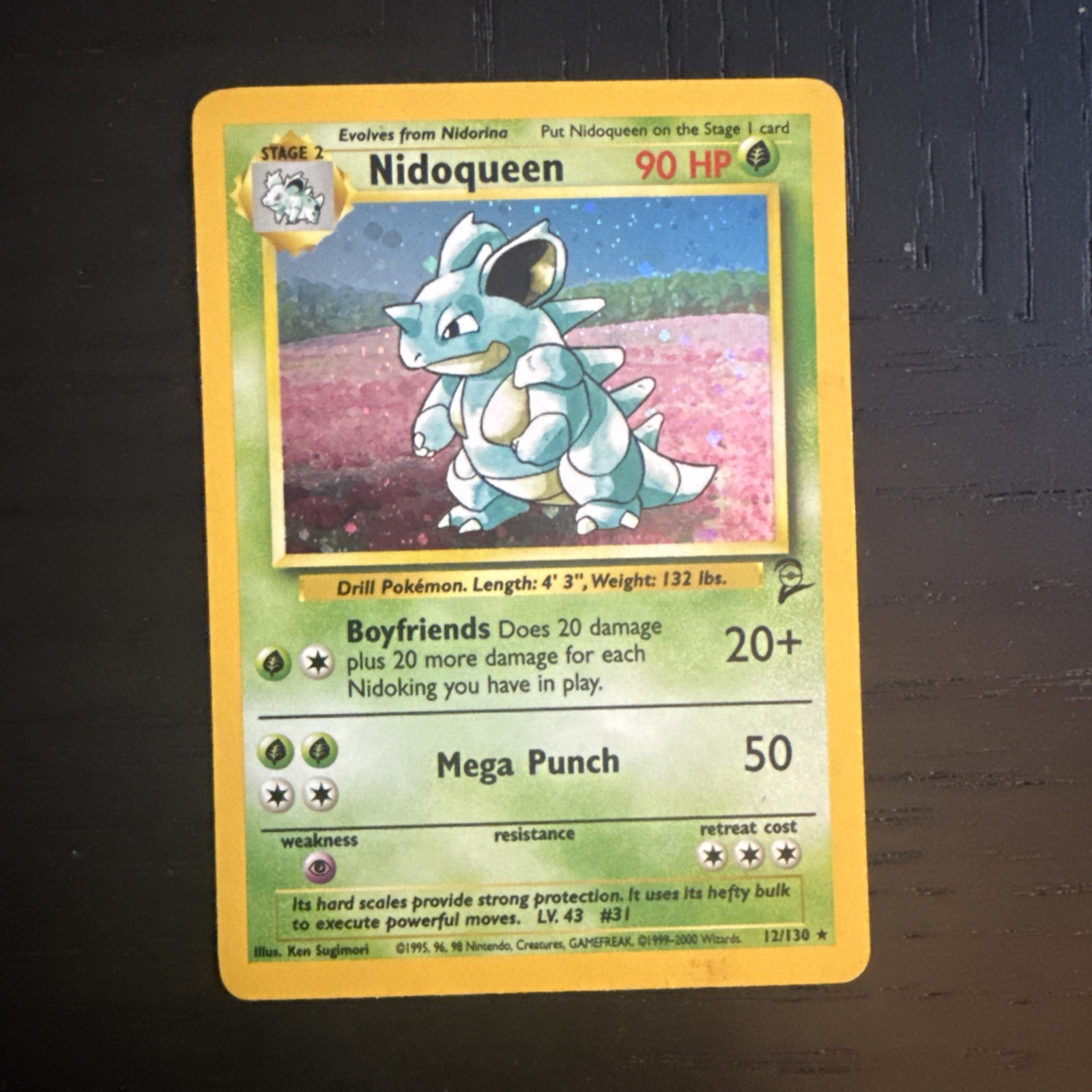 Pokémon TCG Nidoqueen Base Set 2 Holo 12/130