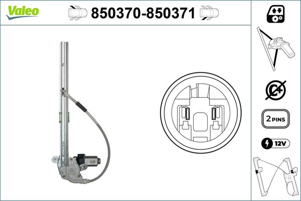 Valeo Fensterheber Hinten Links FüR Renault-image