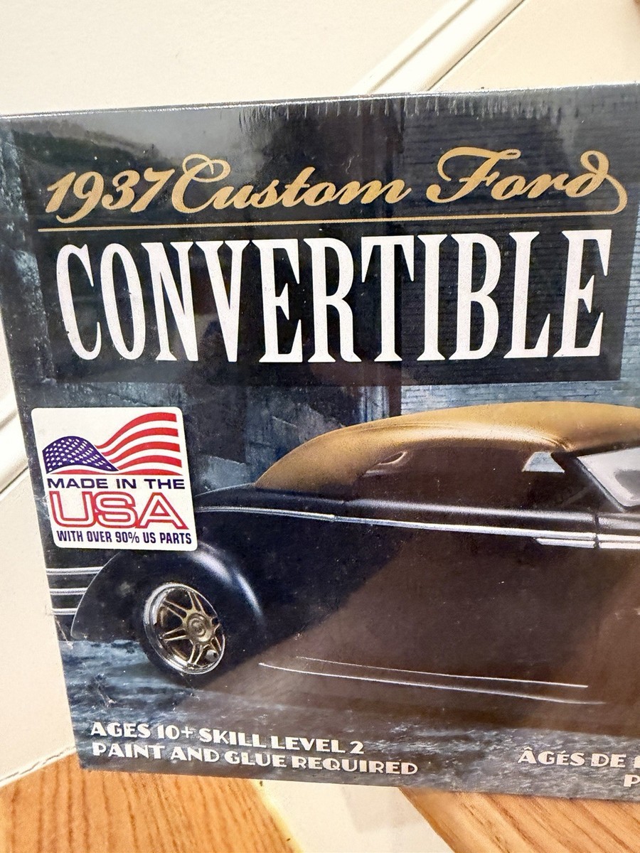 Lindberg 1/24th Scale 1937 Custom Ford Convertible #HL129 | eBay