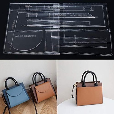 AAB-426 Shoulder Tote Bag Acrylic Template, Leather Pattern Sewing Craft Tool