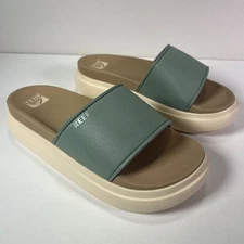 REEF Cushion Bondi Bay Platform Sandals Slides Women's Size 9 US * NEW! NWOT
