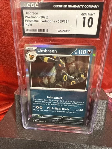 2025 Pokémon Prismatic Evolutions Umbreon 059/131 Holo CGC 10