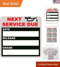 Oil Change Stickers Static Cling, 120pcs 2x2 Inches Oil Change Reminder Stick...