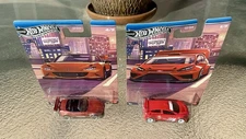 Hot Wheels Silver Series NEW Compact Kings #1 Fiesta & #4 Miata - MOMCs