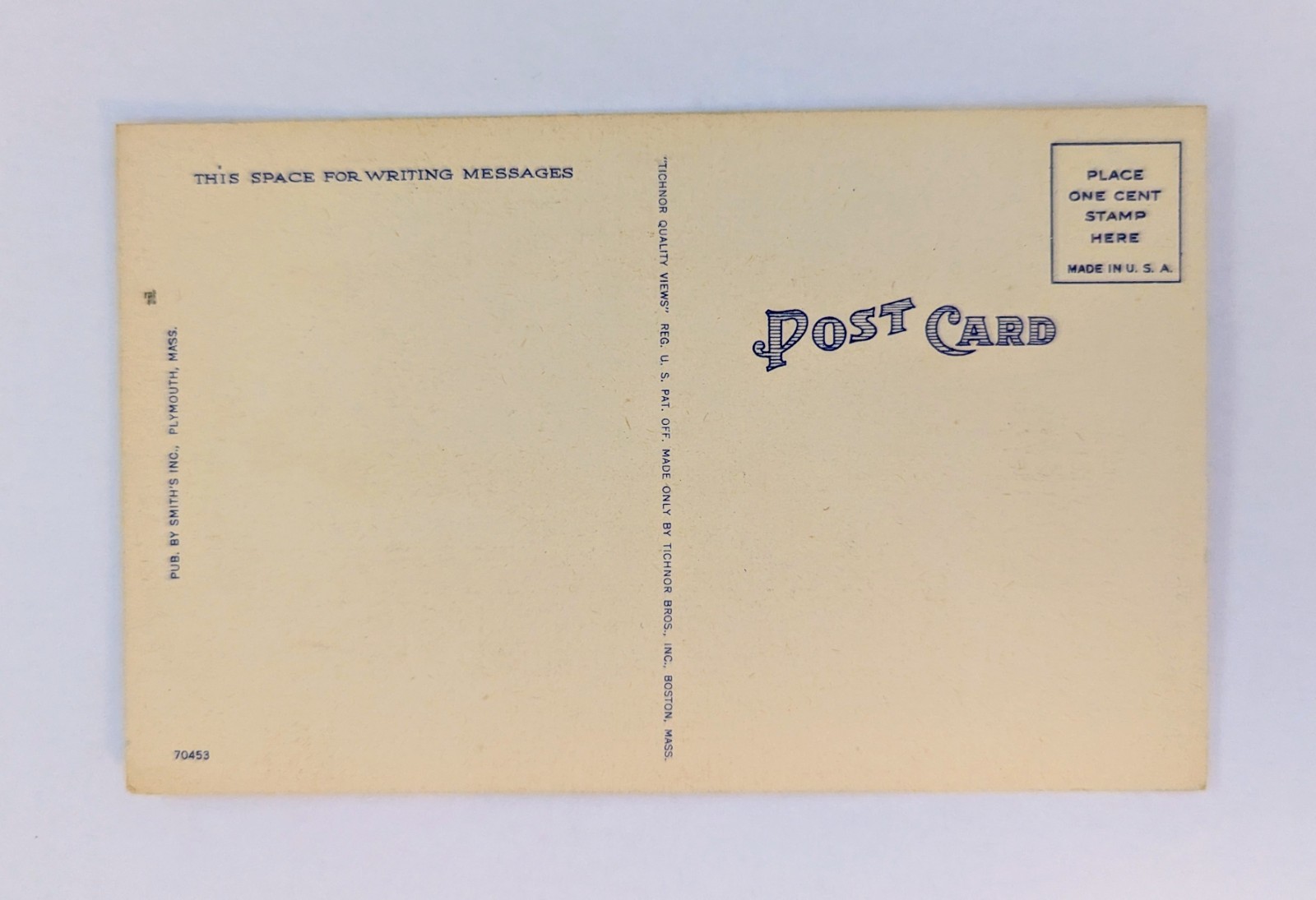 Postcard Priscilla and John Alden Plymouth Tichnor Smiths Pilgrims  Illustration