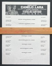 SAUL CANELO ALVAREZ vs ERISLANDY LARA Authentic BOUT SHEET July 2014 Boxing