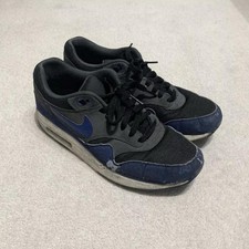 Nike Air Max One 1 Black Blue And Dark Grey Size Uk9