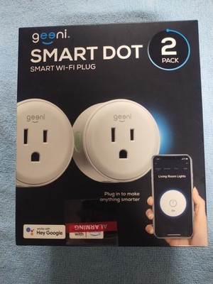 Geeni DOT Smart Wi-Fi Outlet Plug with Voice Control (2 Pack)