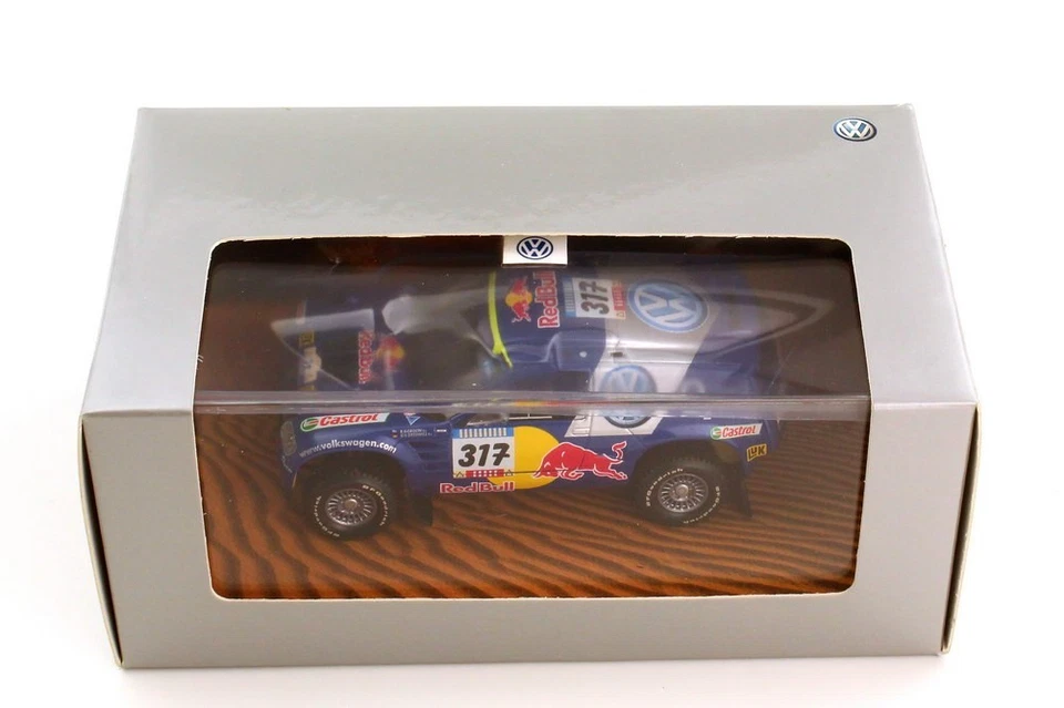 VW VOLKSWAGEN RACE TOUAREG #317 DAKAR 2005 GORDON ZITZEWITZ 1/43 MINICHAMPS - Immagine 3 di 4