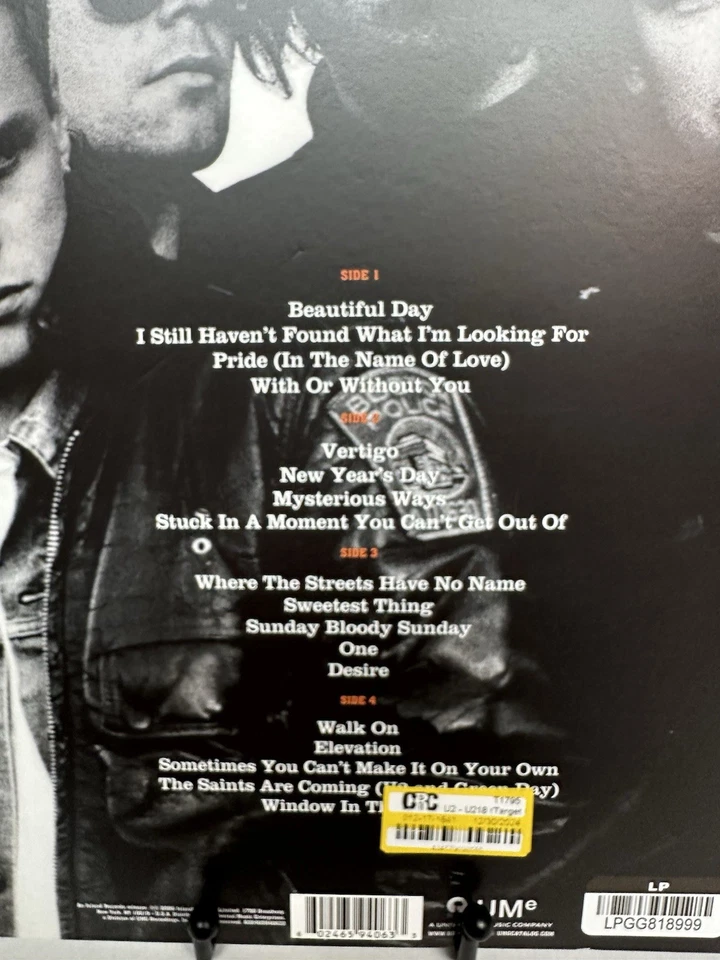 U2 U218: Singles Vinyl 2 LP Neon Orange W/Booklet (VG+/VG+) Target - Image 4 of 4