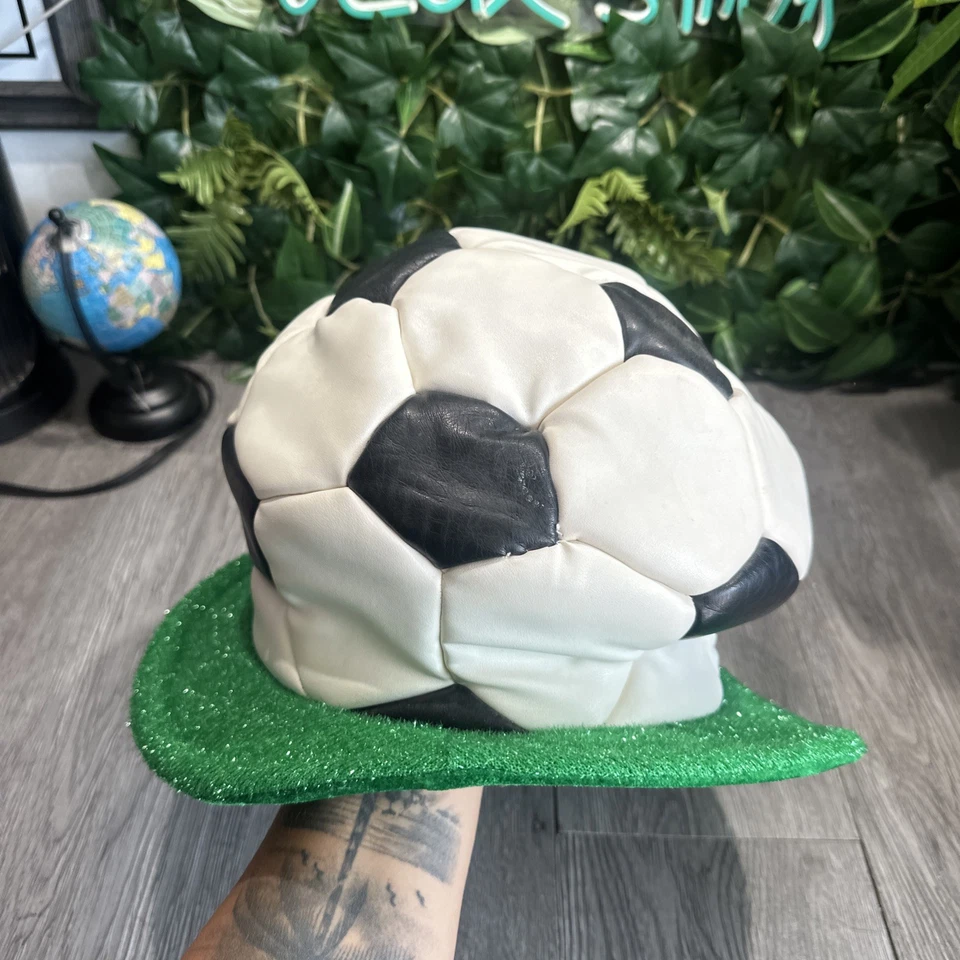 Chapéu de bola de futebol Elope Soccer World Cup vinil grosso tamanho adulto ajustável - Imagem 3 de 4