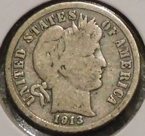 Silver Dime - Barber - 1913 [225]