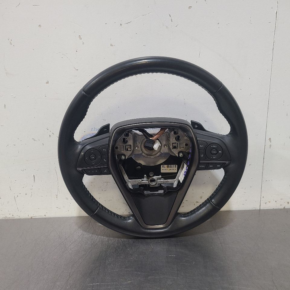 21 2021 TOYOTA CAMRY SE STEERING WHEEL BLACK LEATHER LEFT DRIVER