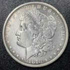 1878 CC Morgan Silver Dollar $1 Choice VF Details Cleaned Carson City