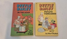 BEETLE BAILEY 2 Books Potato Fancakes!  And In The Soup Mort Walker Vintage 1960