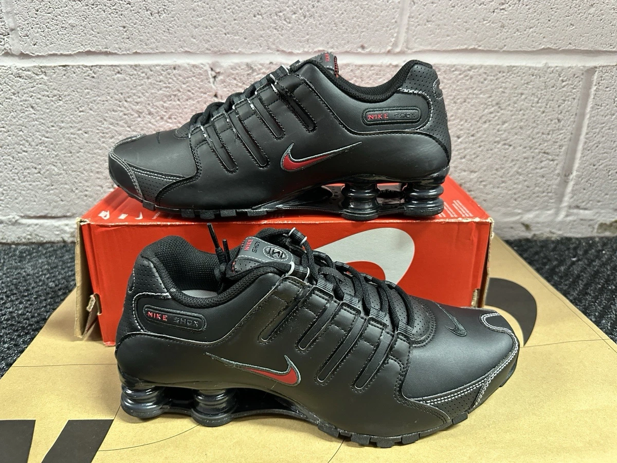 Size 9.5 - New Nike Shox NZ Black/Varisty Red-White 378341-017 | eBay