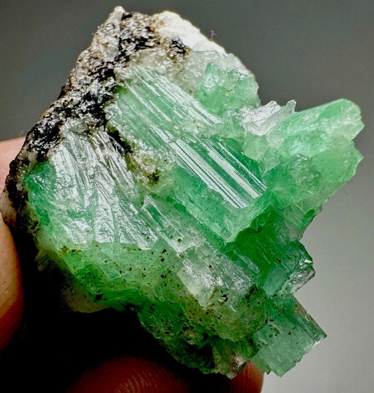 The Stone Of Intuition: Natural Colombian Green Emerald Crystal Raw Specimen