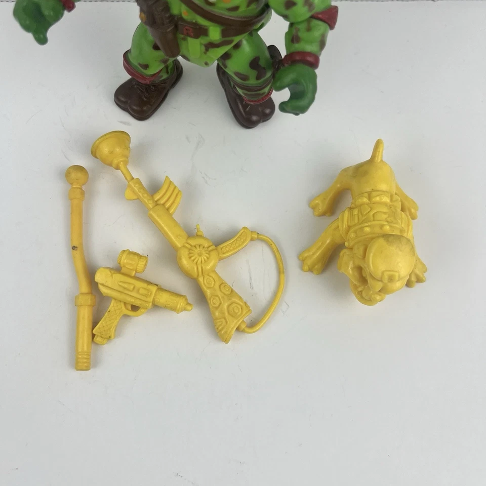 Boina verde vintage 1991 Teenage Mutant Ninja Turtles RAPH 99 % completa Foto 2 de 4