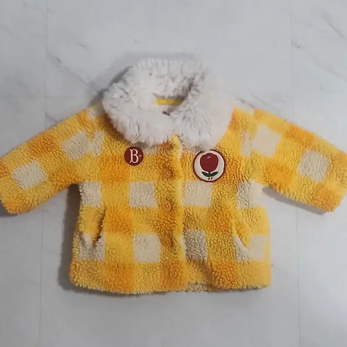 Bebedpin 85 Yellow Checkered Baby Clothing