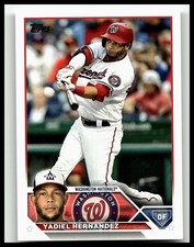 2023 Topps #257 Yadiel Hernandez Washington Nationals