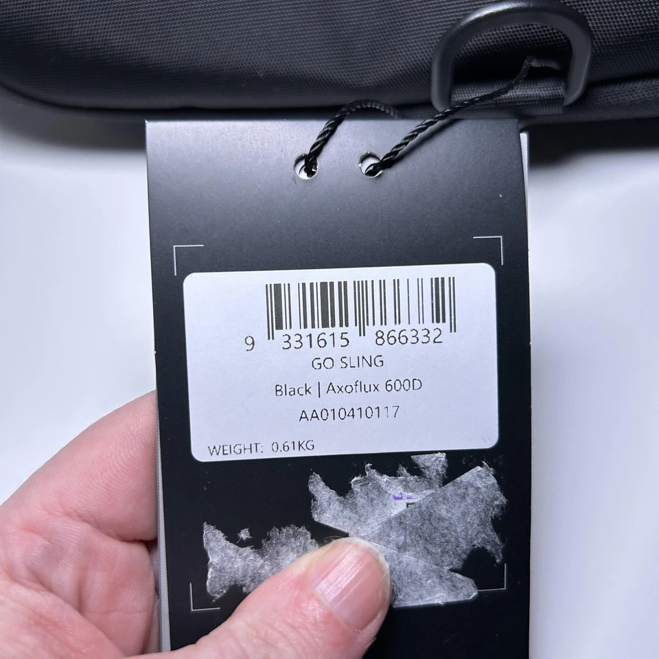 Bolso Bandolera Alpaka Go Negro Axoflux 600D Travel Tech EDC Hombro Unisex Foto 3 de 4