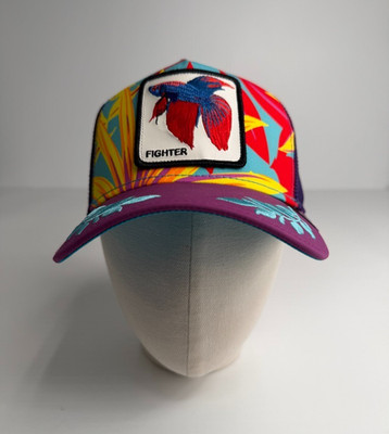 Goorin Bros Hat Men Snap Back Spell Beta Fighter Fish Farm Street Party Gym Go