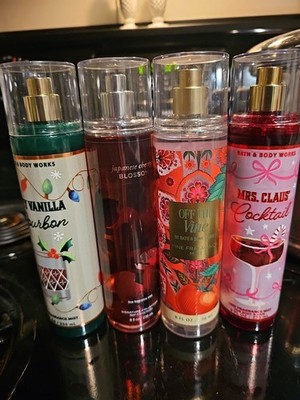 Bath & Body Works Fragrance Mist Spray 8oz. Mixed Lot Of 4 Fragrance Various