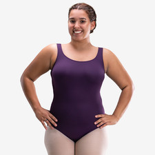 Dance Pre-Owned So Dance Large Adult Dark Purple Ballet Leotard