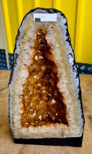 STUNNING CITRINE Geode Cave Cathedral Church 8KG POLISHED FINISH NEW IMPORTED