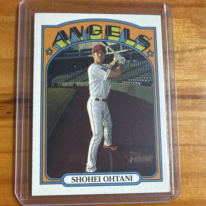 Topps Heritage 2021 Shohei Ohtani Los Angeles Angels Base Set #245 Card