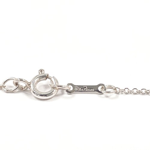 TIFFANY&Co. Collana Doppio Cuore Sfregamento Paloma Picasso Argento925 Donna - Foto 7 di 8
