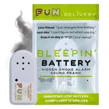 Bleepin' Battery: Hidden Annoying Smoke Alarm Beep Sound Device to Prank Frie...