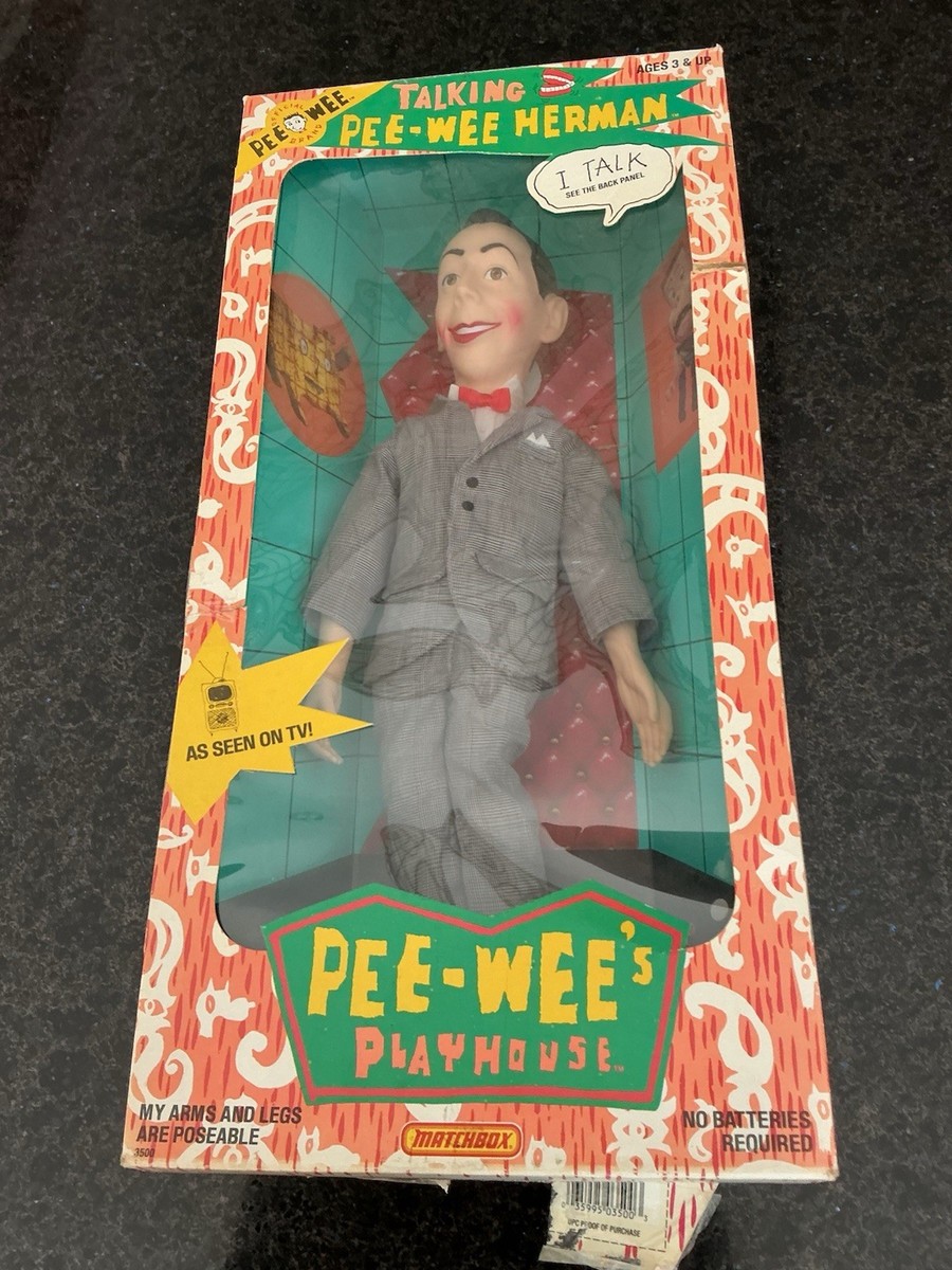 VINTAGE PEEWEE HERMAN TALKING PULL STRING DOLL 18” PEE WEE