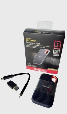 SanDisk Extreme Portable SSD 1TB USB 3.2 Gen 2 Water Shock Resistant