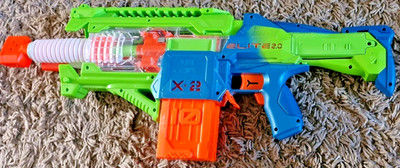 NERF Elite 2.0 Double Punch Soft Dart Blaster + 2 Magazine