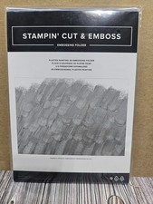 Stampin' Up PLASTER PAINTING 3D Embossing Folder 8 1/2 X 6