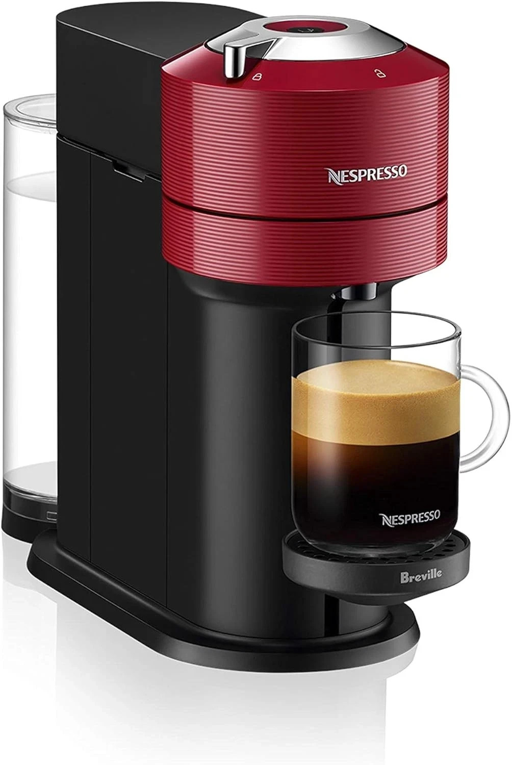 Breville Nespresso Vertuo Next espresso machine, cherry red