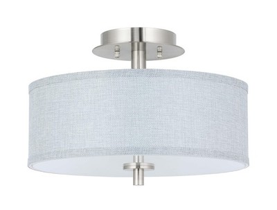 XiNBEi Lighting Semi Flush Mount Ceiling Light, 3 Light Drum Light Fixture with