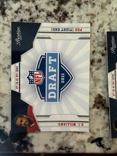 2011 PRESTIGE NFL FOOTBALL ROOKIE DRAFT CARD ARKANSAS RAZORBACKS DJ WILLIAMS #7