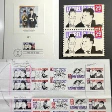 LAUREL & HARDY *Rare Offset Value Print Error* 1991 Herschfeld US Stamp 2562 MNH