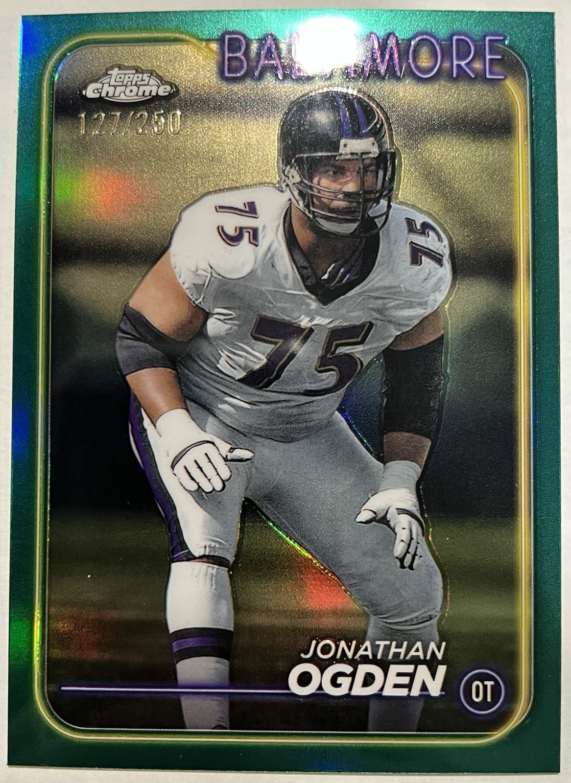 2024 Topps Chrome - Jonathan Ogden #5 Teal Refractor /250
