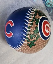 Chicago Cubs Ivy Wrigley Rawlings Souvenir Baseball Ball - EUC