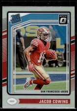 Jacob Cowing 2024 Donruss Optic Holo Silver Prizm Rated Rookie A Card #236. rookie card picture