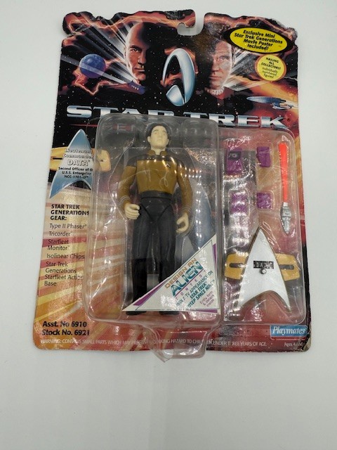 Playmates Star Trek Generations Lt Commander Data Action Figure