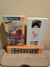 Barney - Barneys All Aboard for Sharing (VHS, 1996 The Lyons Group) White Tape