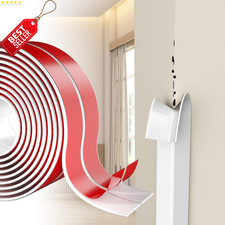 Wall Corner Protector White Self-Adhesive Flexible Rubber Edge Guard for Home-US