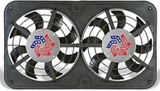 Flex-a-lite 104468 440 Lo-profile Dual 12 18-inch S-blade Electric Cooling