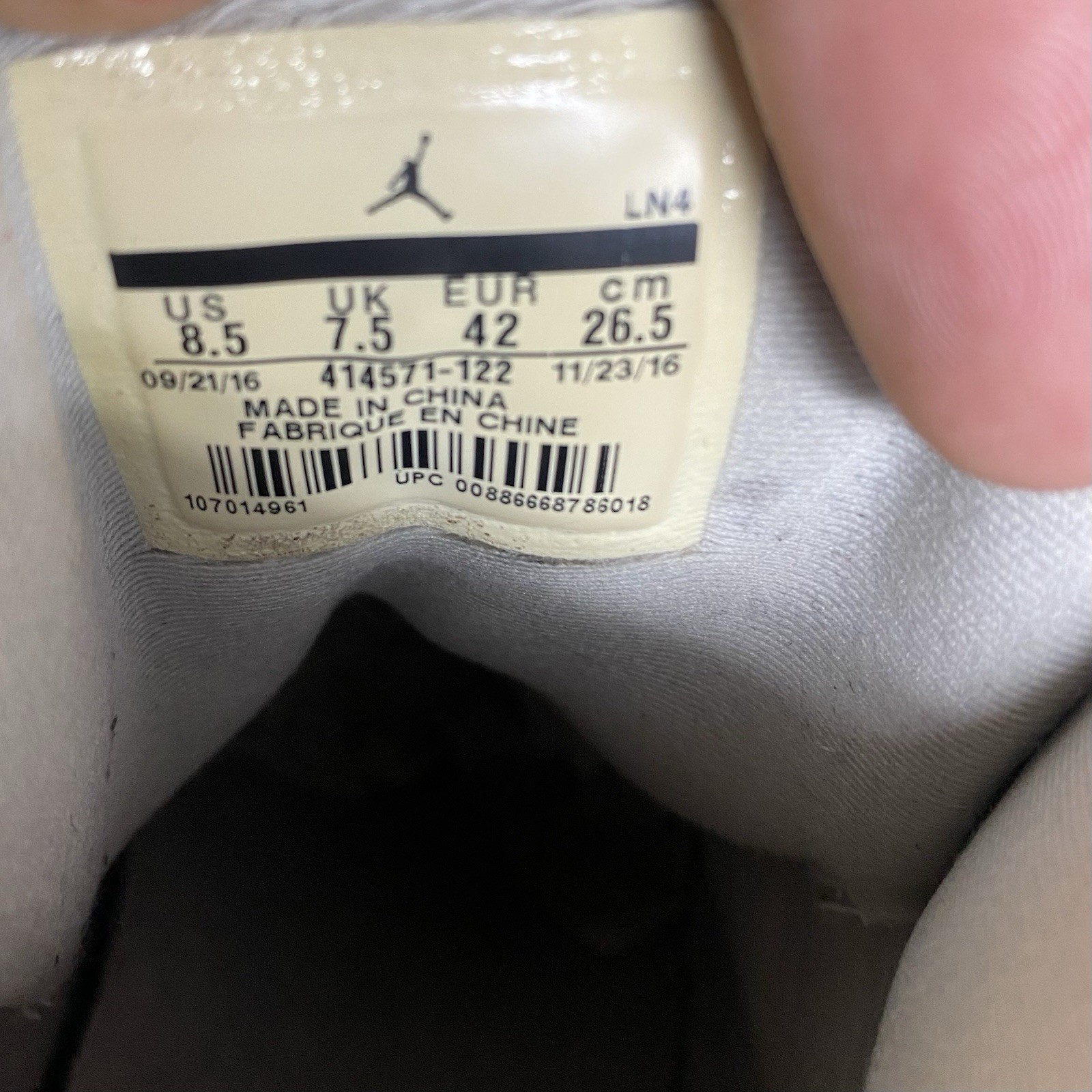 Nike Air Jordan 13 Retro Chicago/White Cherry Red  414571-122 Men Size 8.5 thumbnail 9