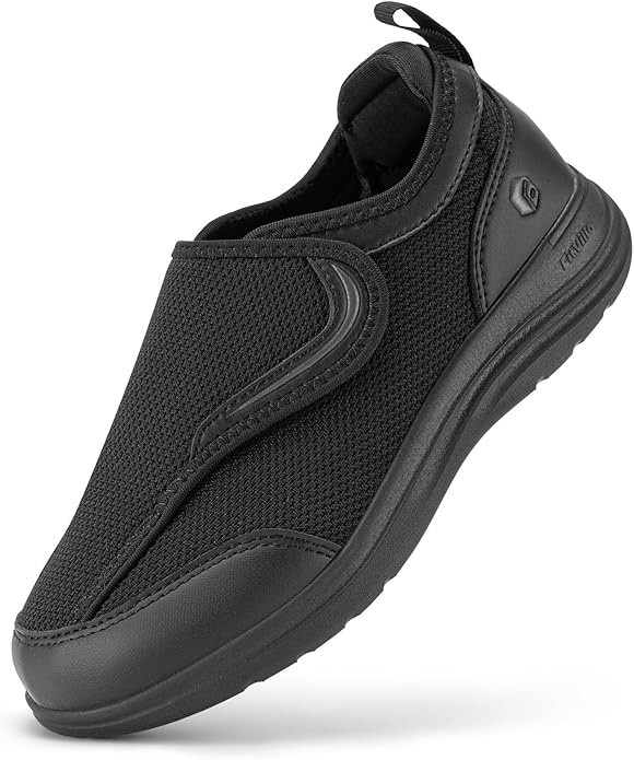 Mujer Entrenadores Caminar Sin Cordones Reino Unido 4.5 FitVille Calce Extra Ancho Zapatos para Diabéticos,