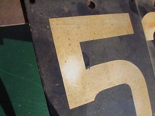 Vintage Steam Locomotive Header Number Plaque Bracket 533 Porcelains NP - 第 6/6 張圖片